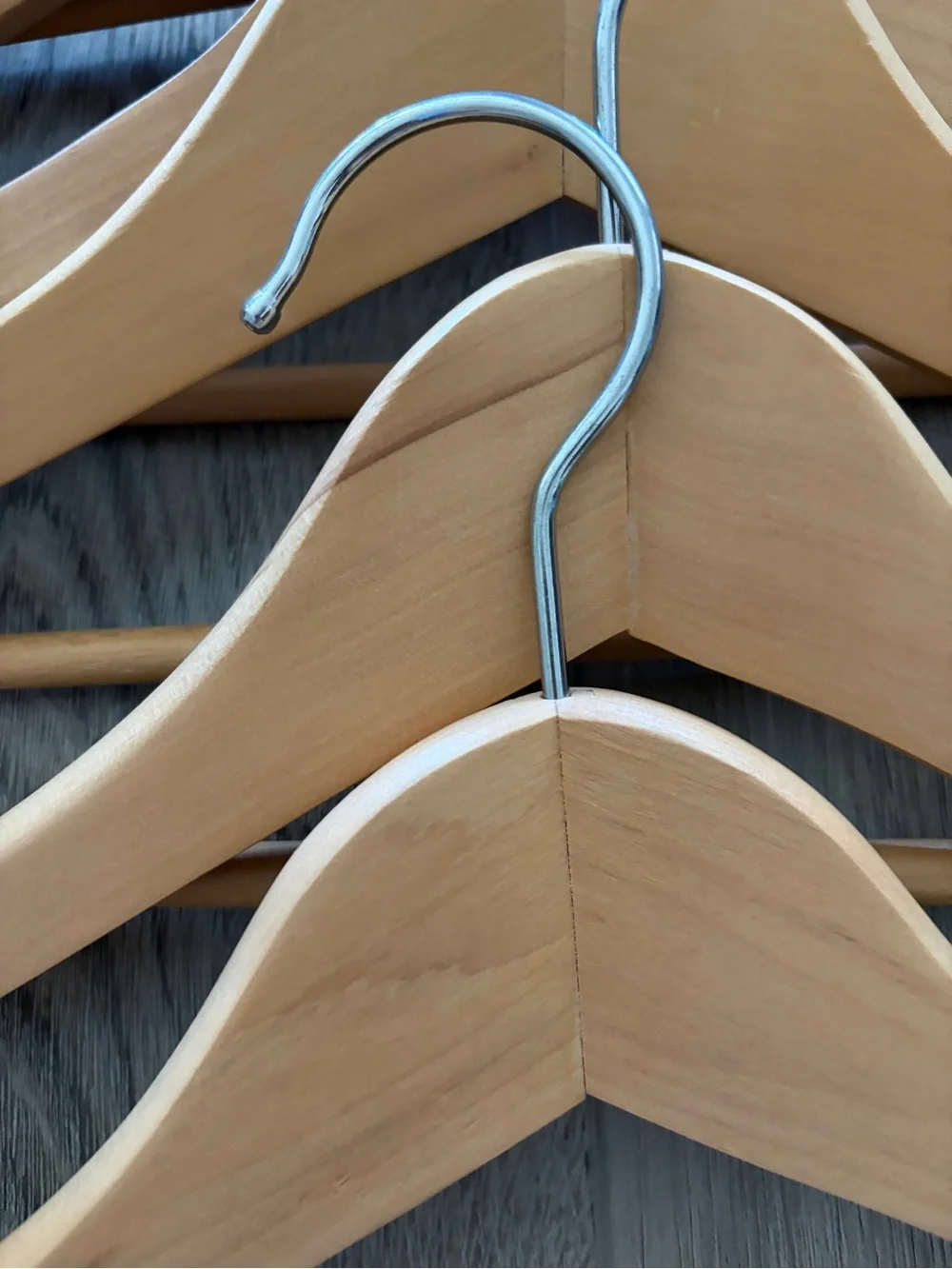 Wooden Hangers Set of 7